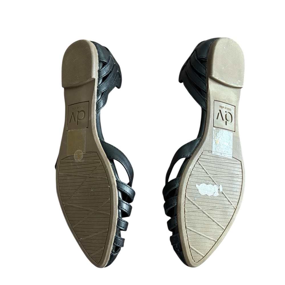 Dolce Vita Black Strappy Women's Flats - Picture 6 of 6